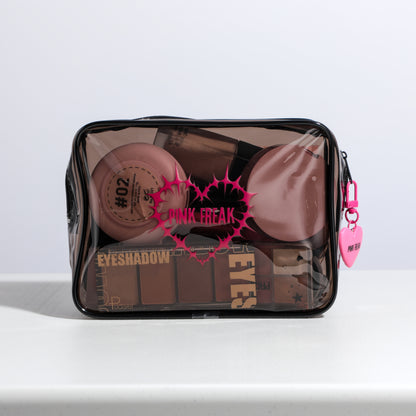 Pink Freak - Black Waterproof Makeup Bag Freakville