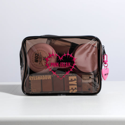 Pink Freak - Black Waterproof Makeup Bag Freakville