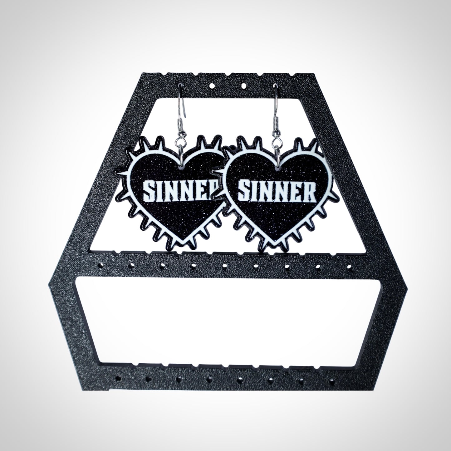 Sinner Spiky Heart Earrings