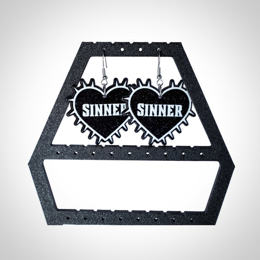 Sinner Spiky Heart Earrings