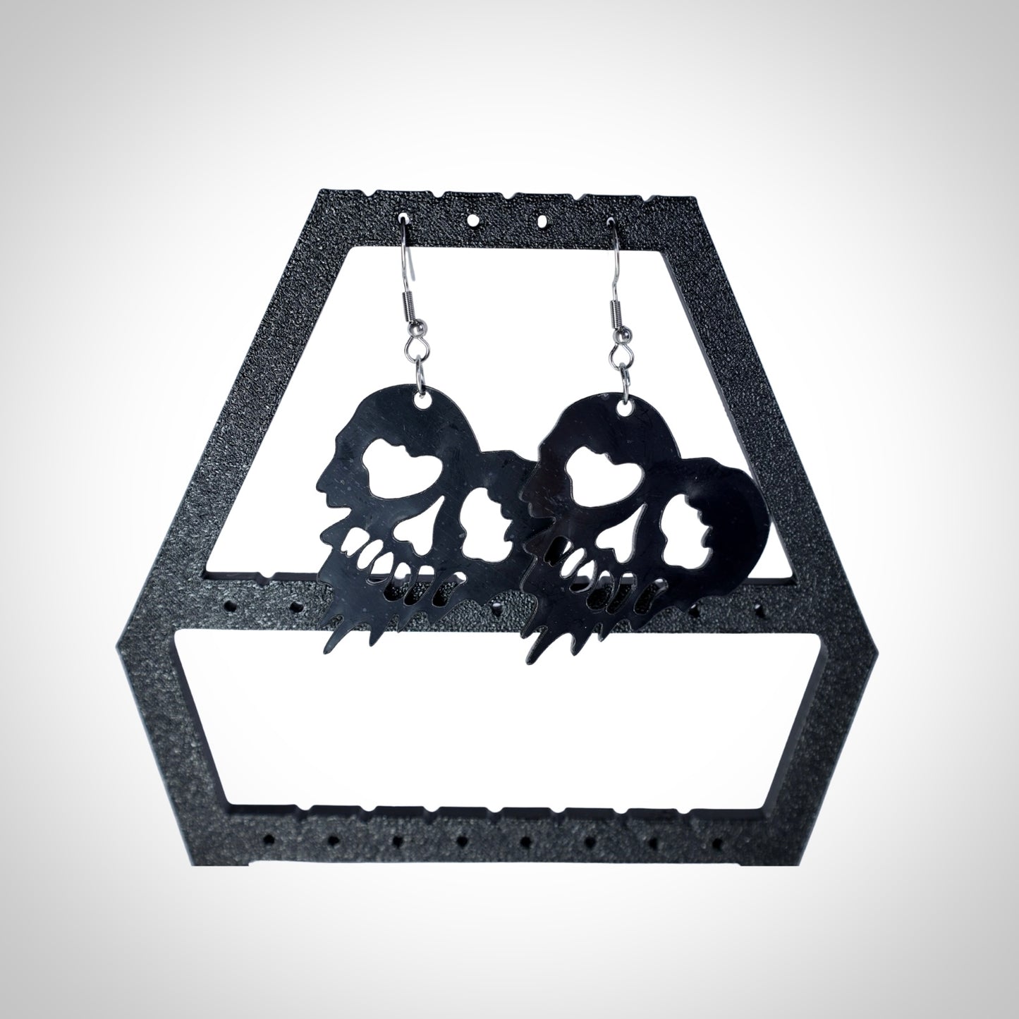Heart Skull Earings