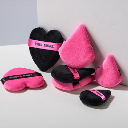 Pink Freak - Heart Shaped Makeup Puffs Freakville