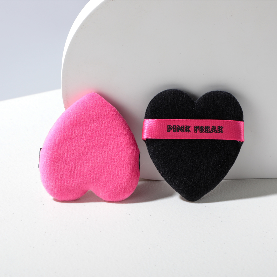 Pink Freak - Heart Shaped Makeup Puffs Freakville