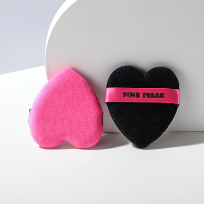 Pink Freak - Heart Shaped Makeup Puffs Freakville