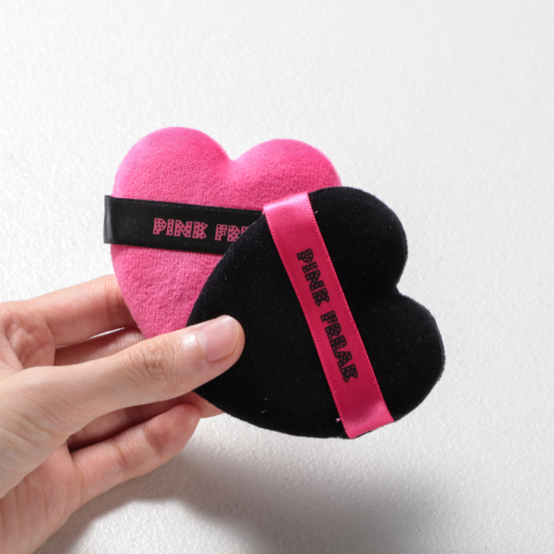 Pink Freak - Heart Shaped Makeup Puffs Freakville