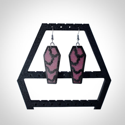 Bat Coffin Earrings
