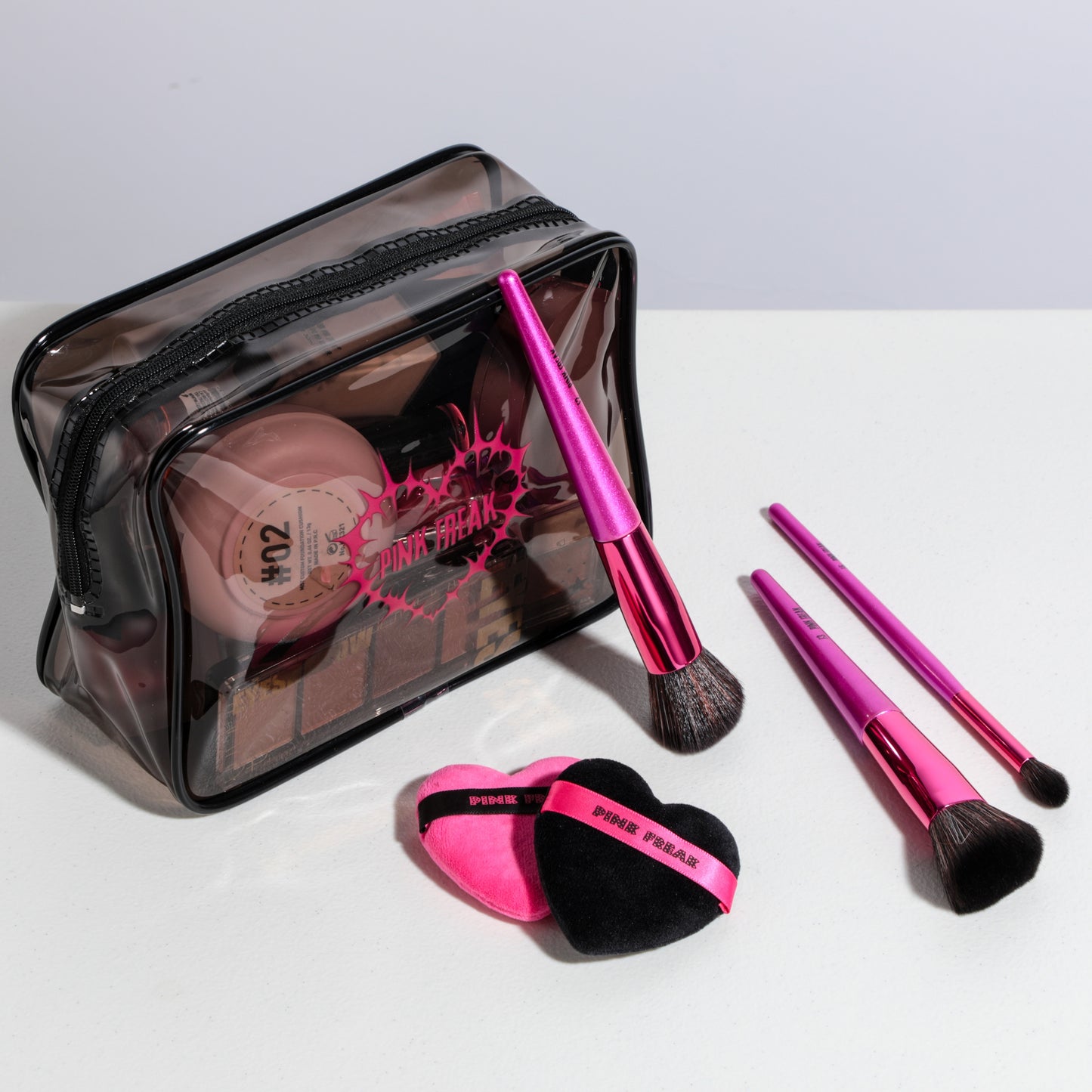 Pink Freak - Black Waterproof Makeup Bag Freakville