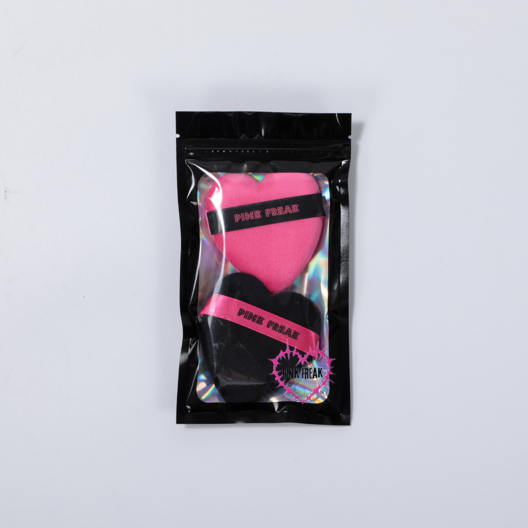 Pink Freak - Heart Shaped Makeup Puffs Freakville