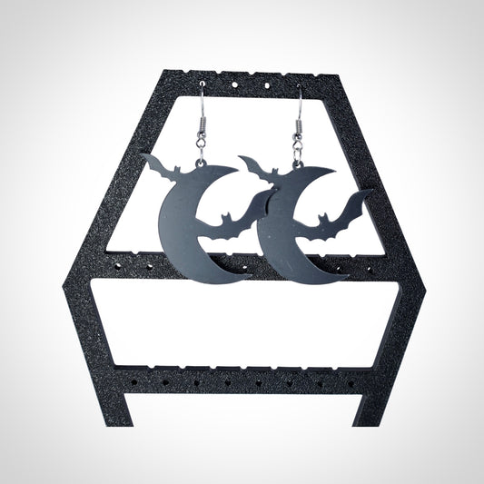Moon Bat Earrings