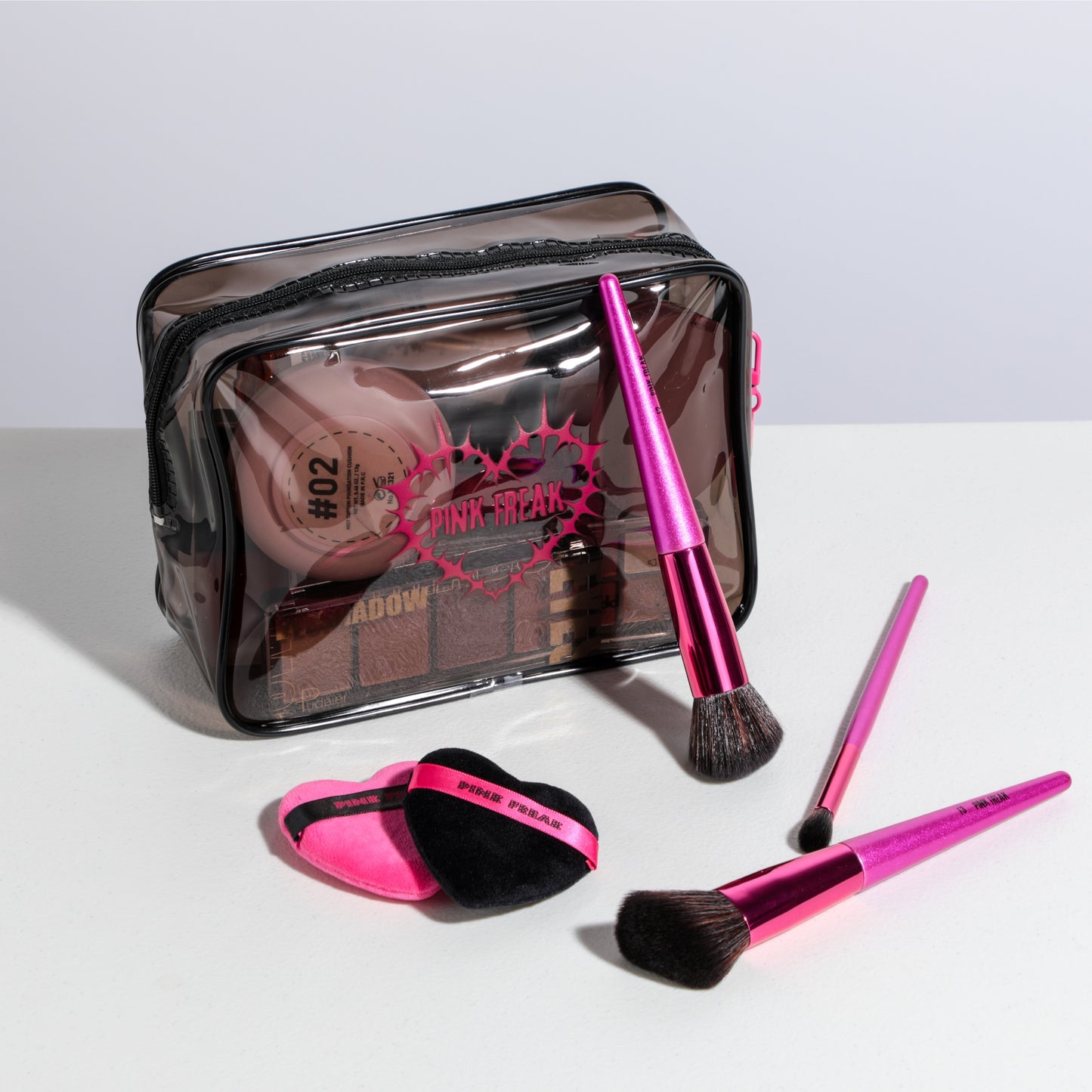 Pink Freak - Black Waterproof Makeup Bag Freakville